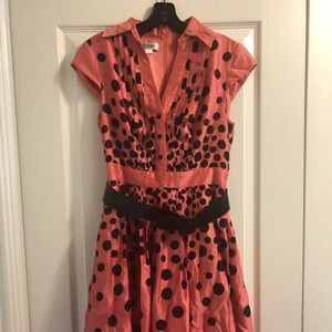 Kay Unger Polk-A-Dot Dress